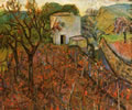 Paesaggio (Boscotrecase), sd 1940-’45, olio su tela, cm 64x77, già Venezia collezione privata
